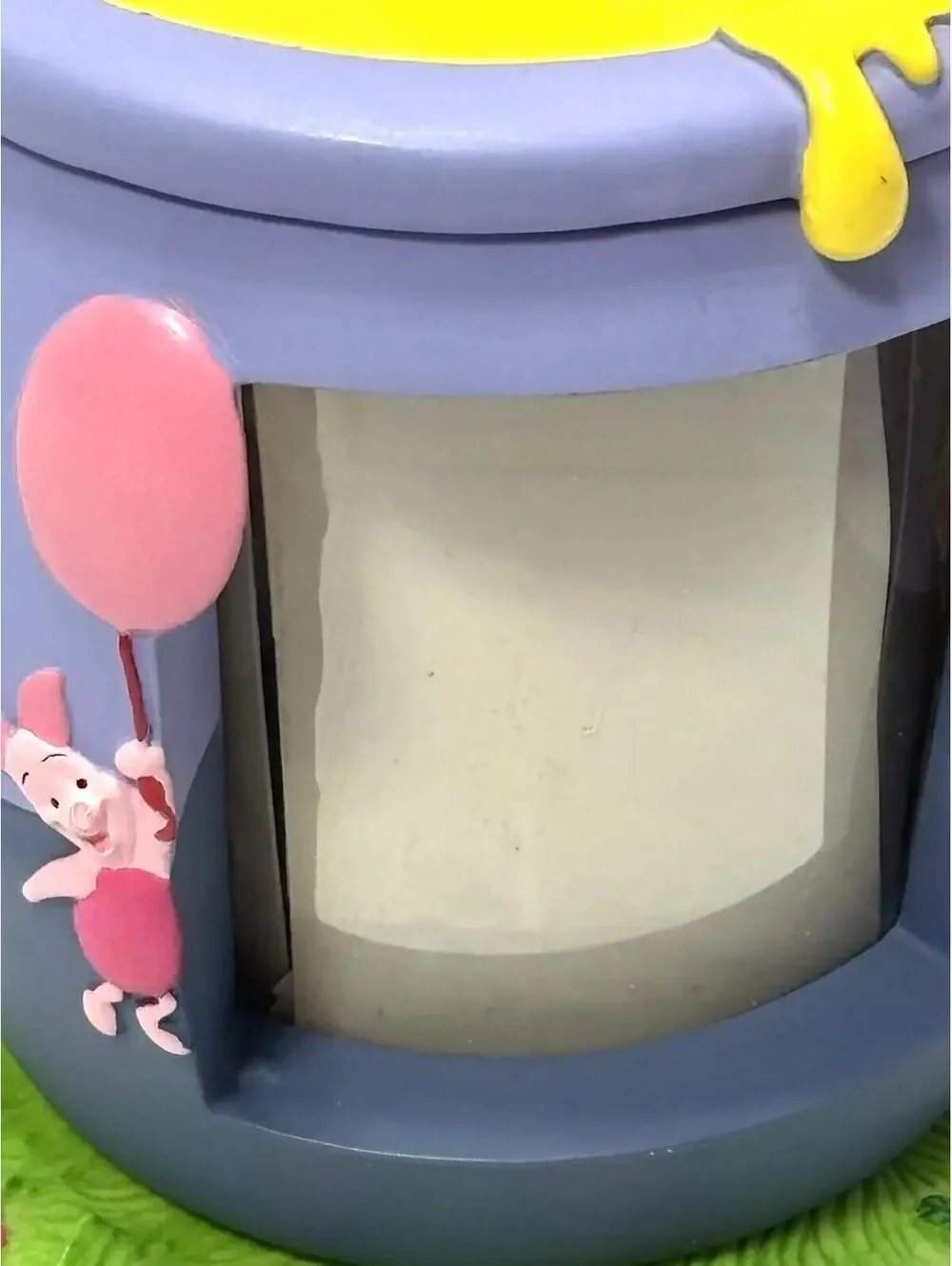 Vintage Disney Store Winnie the Pooh Spinning Honey Pot Resin Picture Frame Rare